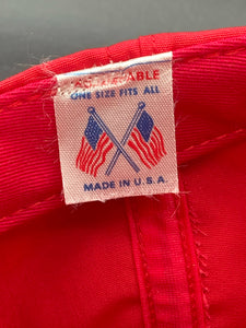 1980s STP Oil Patch Snapback Hat W/ White Brim Rope USA Made
