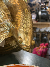 Gold Betta Fish Statue