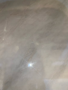 Gold Pedestal Marble Top End Table