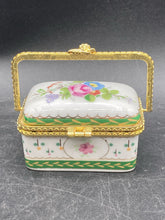 Rochard Limoges Porcelain Tobacco Box W/ Packaging