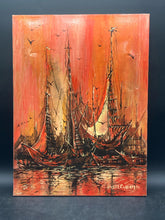 Original Hazel Callam Signed Nautical Oil Painting