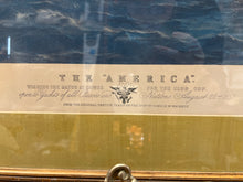 Signed Yacht Americana Framed Print