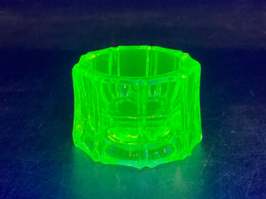 Vintage Vaseline Glass Salt Cellar