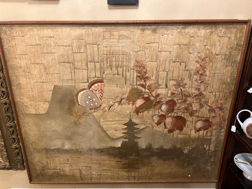 Large Oriental Scene On Canvas by Lee Reynolds