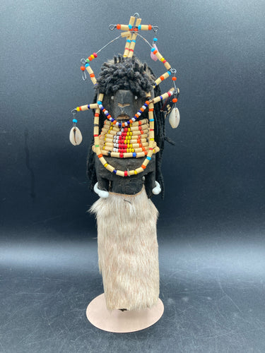African Beaded Wood Turkana Fertility Doll