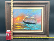 Original Preston Willis Clipper Ship oil Painting W/ CoA