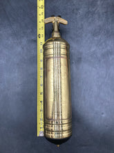 Vintage Pyrene 14" Brass  Hand Pump Fire Extinguisher w/ Bracket