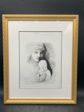 Jancy C. Kunkle Signed Limited Edition Mother & Child Framed Lithograph