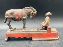 Antique 1879 J.E. Stevens I Always Dis 'Spise A Mule Mechanical Bank, Seated