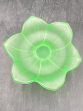 Antique Westmoreland Uranium Glass Candle Holder