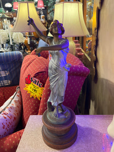 German Bronze Statue on Wood Base