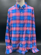 Vineyard Vines Pink & Blue Plaid Shirt, XL