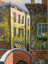 Original Artist Signed Venetian Cafe Oil Painting, Framed - view 6