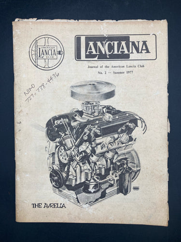 American Lancia Club Lanciana Summer 1977 Issue