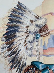 Suzy Leeja Carrington Signed "Magic On The Mesa" Print, Framed