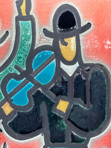 Ein Reb Israeli Made Hassidic Musicians Tile Art