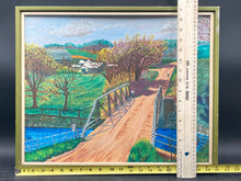 Original Signed Heinz Reiss Framed Countryside Landscape Painting