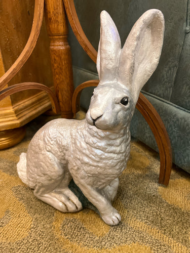Silver Concrete Rabbit
