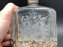Antique Storck & Sinsheimer 800 Silver Mounted Etched Decanter