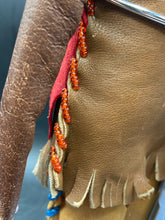 Antique Native American 11" Leather & Buckskin Doll