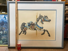 Suzy Leeja Carrington Signed Original Carousel Horse Painting