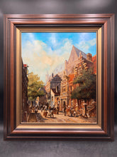 Marius J.H. Jansen Original "Seeing Of Haarlem In Holland" Oil Painting w/CoA