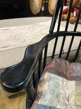 Black Windsor Chair With Pillow