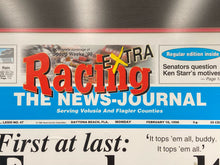 Vintage Dale Earnhardt 1998 Daytona 500 Victory Daytoa News Journal Display