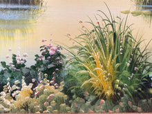 K. Hillman Signed Original Tropical Landscape Oil Painting
