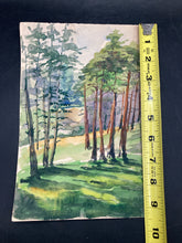 6x9" French Barbizon School Craponne Forest Painting