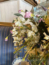 Floral Arrangement in Silver Vase