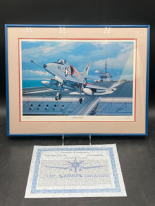 Stan Stokes Signed Limited Edition "Fallen Eagle" Lithograph W/ CoA