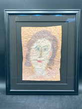 Original Sybil Gibson Signed Folk Art Portrait Painting, Framed