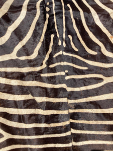Authentic Namibian Hartmann's Mountain Zebra Hide Rug 74" x 116"