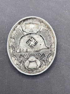 Rare WWII German Wound Badge In Silver (Eugen Schmidthausser, Pforzheim)
