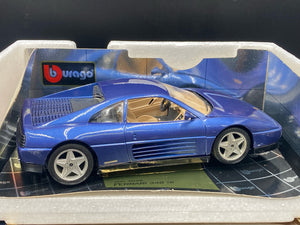 Burago 1/18 1989 Ferrari 348 TB Die Cast Model COD 3039 W/ Box