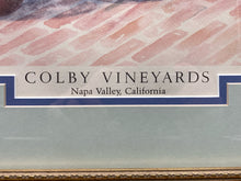 Maxine Remont Macway Signed "Colby Vineyard Napa Valley" Lithograph