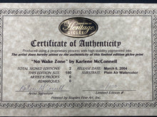 Karlene McConnell Signed Limited Edition "No Wake Zone" Giclee Print W/ CoA