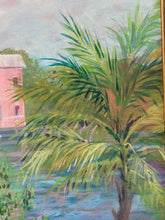 Black Signed Original Coastal Florida Landscape Acrylic Painting