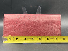 Genuine Ostrich Leather Wallet, Mahogany