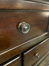 Dark Wood Dresser With Mirror