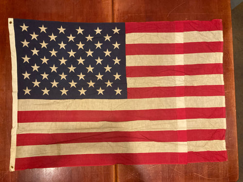 Vintage Cotton Sewn 3x4' American Flag 50 Stars