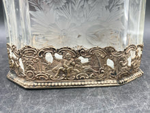 Antique Storck & Sinsheimer 800 Silver Mounted Etched Decanter