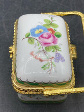 Rochard Limoges Porcelain Tobacco Box W/ Packaging