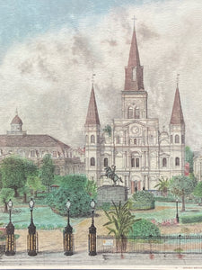 Archie Boyd St. Louis Cathedral New Orleans Print, Framed