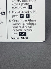 Vintage Athena International LLC Enhanced Phone Card
