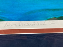 Aimee Trayser Signed Limited Edition "Dawn Down Island II" Framed Lithograph