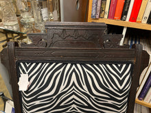 Antique Eastlake Rocker With Zebra Print