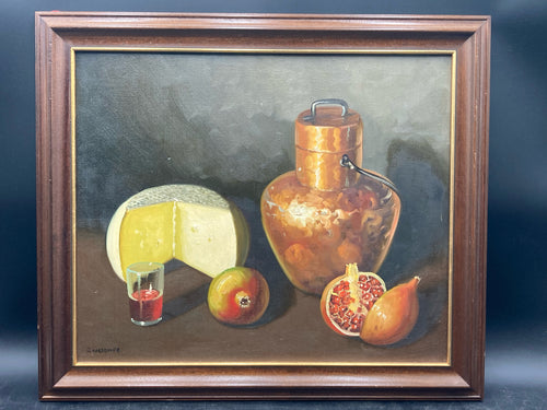 Original Rodriguez Signed Still Life Oil Painting