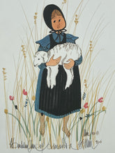 P.Buckley Moss Signed Limited Edition "Nancy's Lamb" Lithograph Unframed